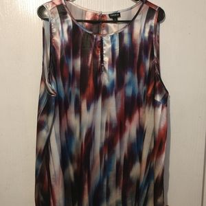 Multi Tie-Dye Swing Blouse